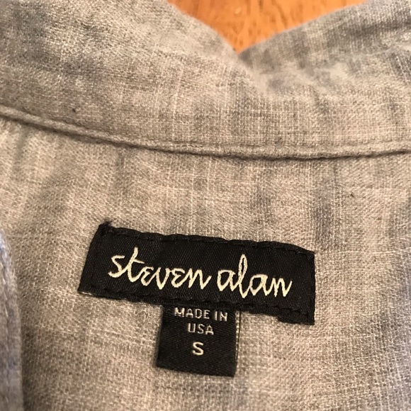 Steven Alan button down shirt gray - Picture 2 of 3